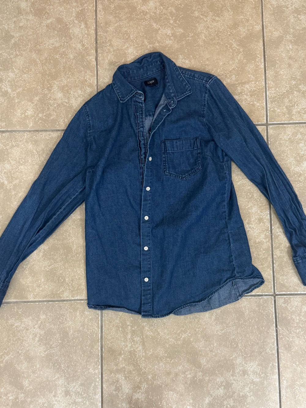 J Crew Jean Button Down Size XS